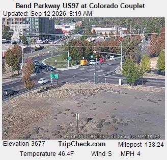 Bend Parkway US97 at Colorado Couplet