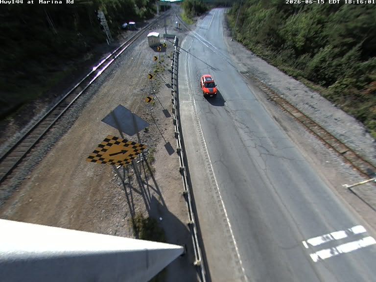 Greater Sudbury › West: Highway 144 at Marina Road, Looking West