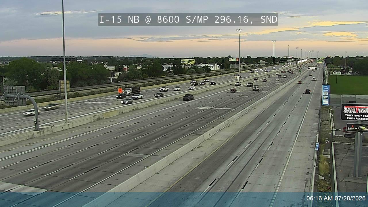I-15 NB @ 8600 S / MP 296.16, SND