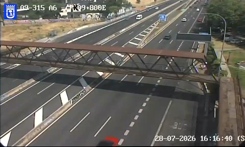 Madrid: Aravaca: A6 - PK 09+800 E