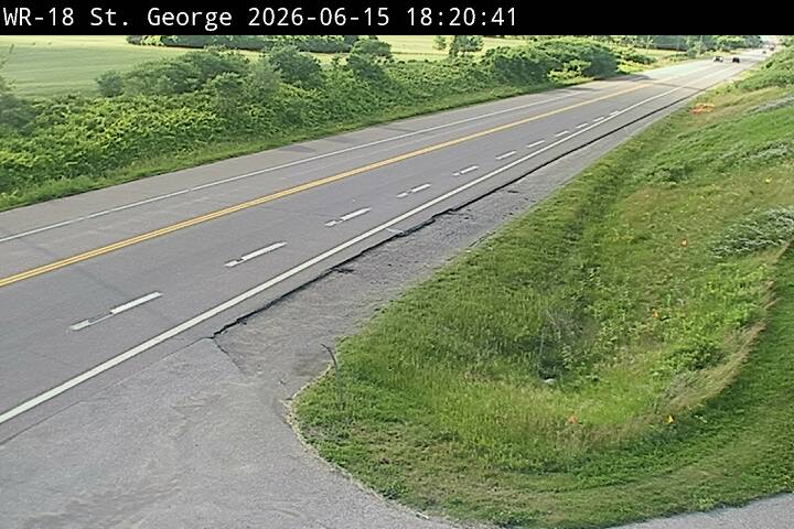 St George › North: Highway 24 near Highway 5, Looking North