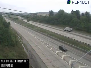 Traffic closest to camera is traveling Northbound
